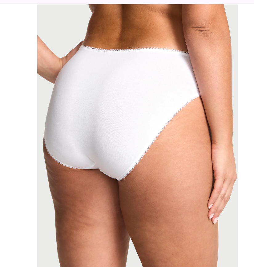 Panti Victoria secret de algodón flores de pierna alta XL